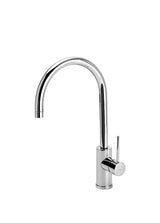 Grifo monomando para fregadero con caño alto fabricado en latón con acabado cromado Max TRES