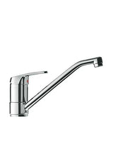 Grifo monomando para fregadero con caño de latón acabado cromado BASIC de TRES