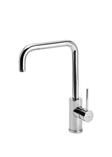 Grifo monomando para fregadero con caño en U vertical de latón con acabado cromado Eco Max TRES