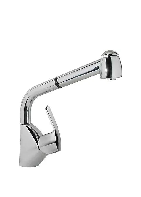 Grifo monomando para fregadero con caño largo y rociador extraíble Cocina Basic TRES 0