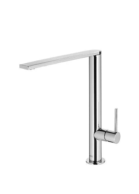Grifo monomando para fregadero con caño recto fabricado en latón con acabado cromado Max TRES 0