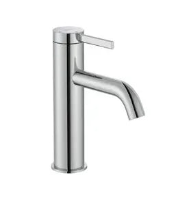 Grifo monomando para lavabo con acabado cromado y válvula clic clac Ona Roca 0