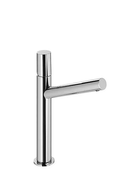 Grifo monomando para lavabo con caño de latón y acabado cromado Max Tres 0