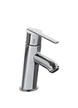 Grifo monomando para lavabo con caño inclinado de latón acabado cromado Lex Tres