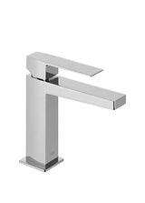 Grifo monomando para lavabo con caño plano de latón con acabado cromado S SLIM TRES