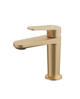 Robinet mitigeur pour lavabo avec cartouche céramique de 26 mm finition or brossé Fine Källa