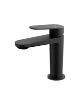 Torneira monocomando para lavatório com cartucho cerâmico de 26 mm em acabamento preto mate Fine Källa