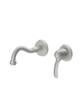 Grifo monomando para lavabo con cuerpo empotrado de acero con acabado acero BASIC de Tres Clasic Tres