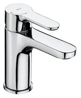 Grifo monomando para lavabo con cuerpo liso, acabado cromado L20 Roca