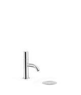 Grifo monomando para lavabo con desagüe automático y latiguillos flexibles con acabado cromado Study Tres