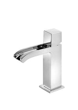 Grifo monomando para lavabo con desagüe y caída en cascada de latón Cuadro TRES