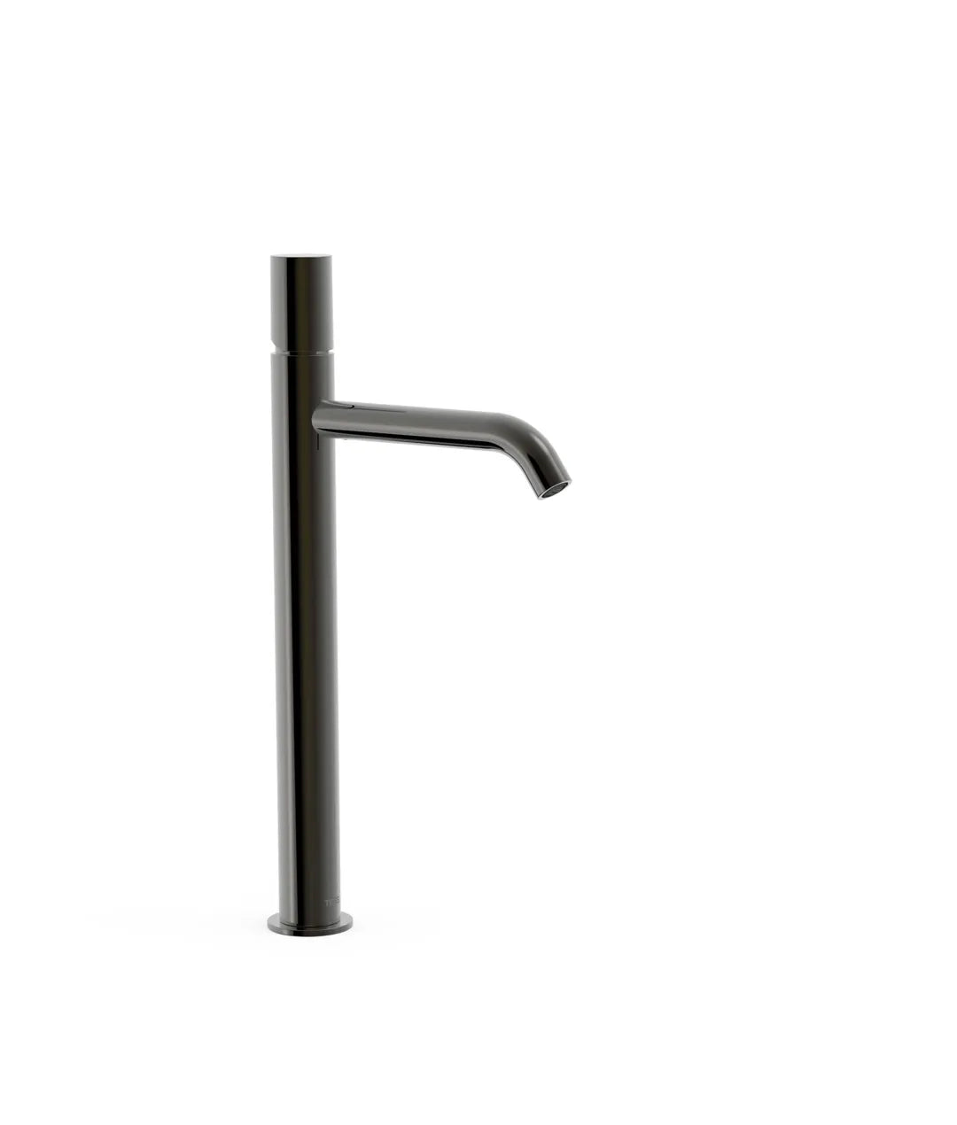 Grifo monomando para lavabo con latiguillos flexibles en acabado negro metalizado Study Tres 0