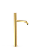 Grifo monomando para lavabo con latiguillos flexibles latón acabado dorado de Study Tres