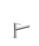 Grifo monomando para lavabo de caño largo con desagüe automático acabado cromado Max Tres