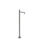 Grifo monomando para lavabo fabricado en latón con acabado metalizado y toma a suelo STUDY EXCLUSIVE TRES