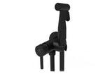 Grifo para bidé con flexo reforzado y llave WC ergos compacto acabado negro mate Higiénica Källa