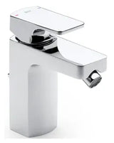 Grifo para bidet con desagüe automático y acabado cromado Roca