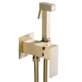 Robinet pour bidet encastré à deux voies doré brossé Tajo de Valaz