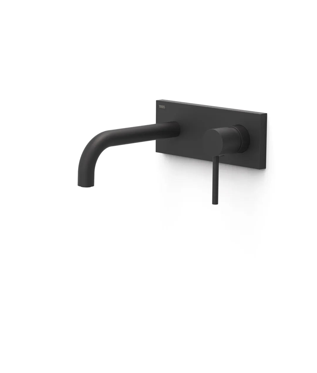 Grifo para lavabo con cuerpo empotrado acabado negro mate Study Tres 0