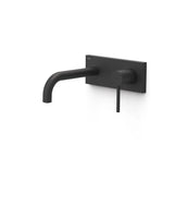 Grifo para lavabo con cuerpo empotrado acabado negro mate Study Tres
