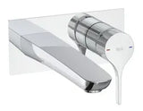 Grifo para lavabo de instalación a pared con acabado cromado Insignia Roca