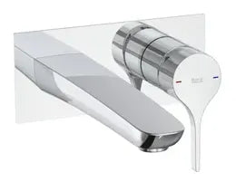 Grifo para lavabo de instalación a pared con acabado cromado Insignia Roca 0