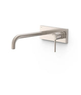 Grifo para lavabo monomando con cuerpo empotrado acabado en acero Study Tres