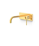 Grifo para lavabo monomando con cuerpo empotrado indivisible acabado dorado Study Tres