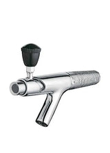 Grifo para vino de latón con acabado cromado y mando negro TRES