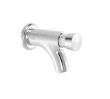 Grifo temporizado de lavabo para empotrar con mando pulsador, latón con acabado cromado Tempo Basic TRES