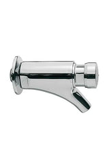 Grifo temporizado de lavabo para empotrar en mural con acabado cromado y pulsador de mando Tempo Basic TRES