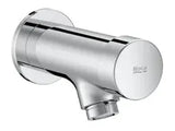 Grifo temporizado de pared con control de temperatura y acabado cromado Roca