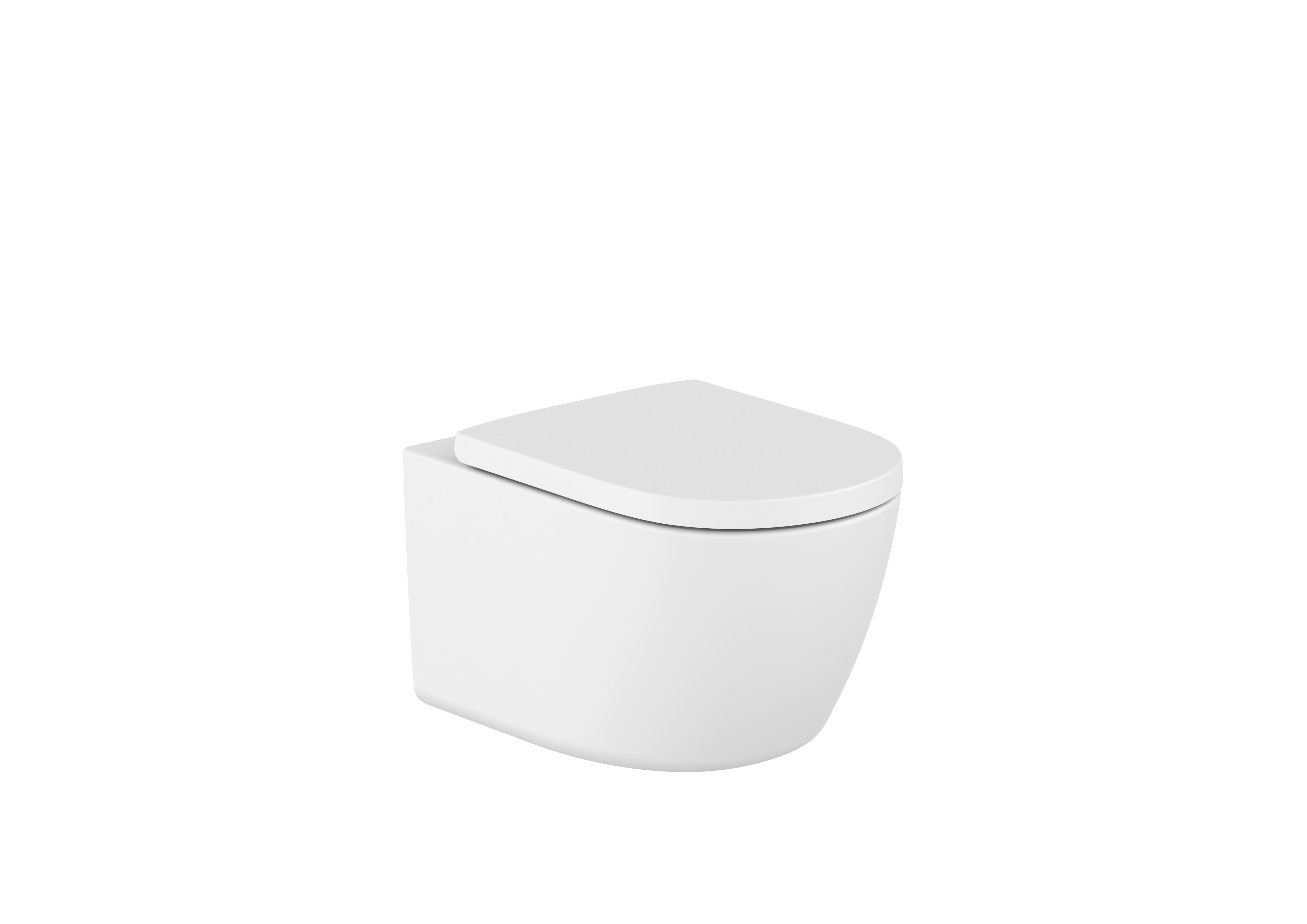 Taza Roca Meridian Rimless Vortex Suspendida 3 Colores — Blanco mate