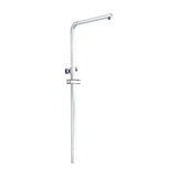 Calha de duche IMEX RR0013 com acabamento cromado e design extensível de 86 cm a 126 cm