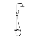 Stainless Steel Extendable Single Lever Shower Bar With Matte - Black Finish Olimpo by Imex.