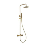 Thermostatic shower bar in stainless steel with brushed gold finish nápoles Napoles by Imex