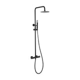 Thermostatic shower bar in stainless steel with matte black finish Genova by Imex