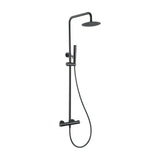 Thermostatic shower bar in stainless steel with black metallic finish Napoles by Imex