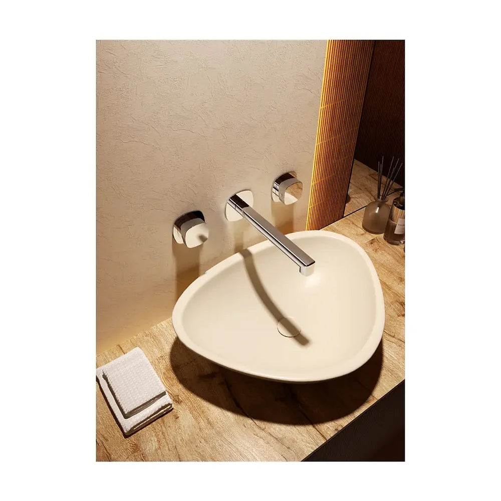 Detalle de funcionamiento de Bimando empotrado lavabo Toscana negro mate Imex