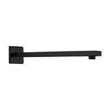 Brazo de ducha cuadrado negro mate Imex