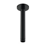 Bras de douche au plafond rond noir mat Imex