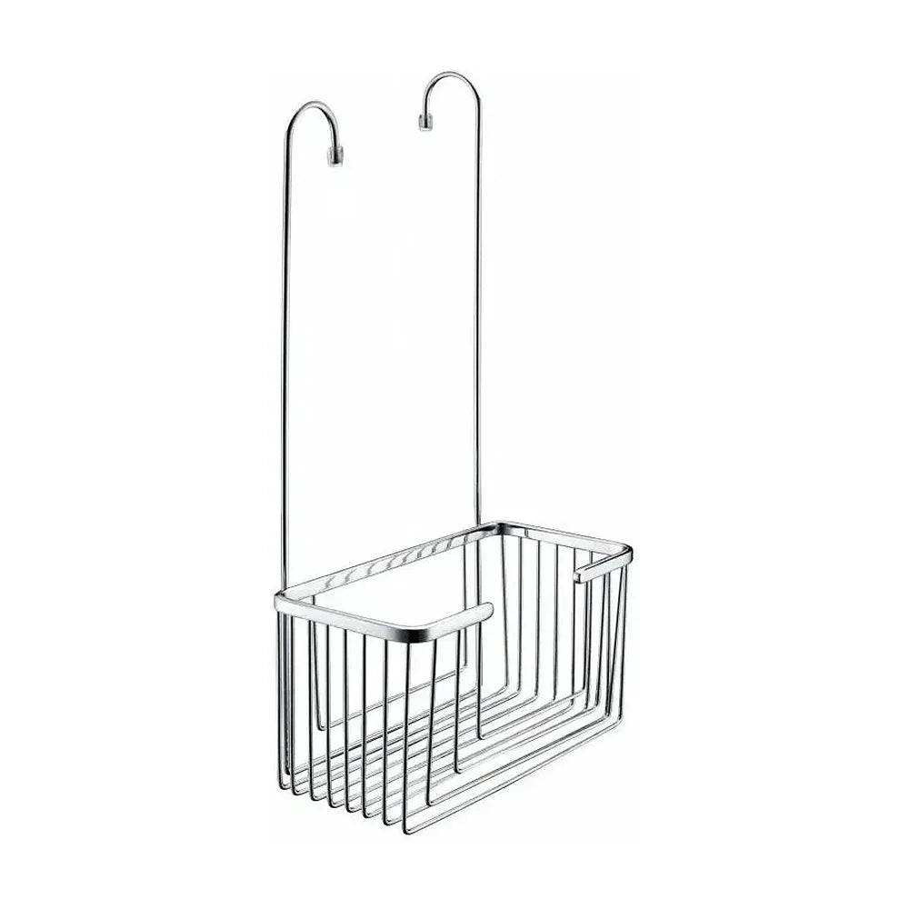 Cesta con rejilla para el baño fabricado en acero inoxidable con acabado en color cromo de Imex Imex