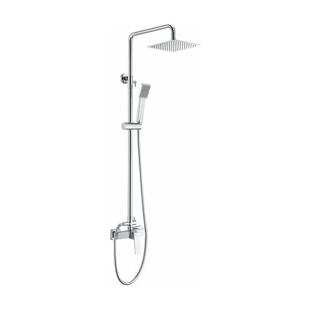 Columna de diseño moderno para ducha con una barra extensible de acabado cromado Art de Imex Imex