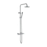 Shower column with designer single lever chrome finish mixer Line by Imex
