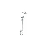 IMEX SINTRA BDS008 Coluna de duche extensível em aço inoxidável 90-140 cm com cabeça de pulverização redonda