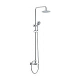 Columna de ducha extensible 95-137 cm de acero inoxidable con rociador redondo Roma de Imex
