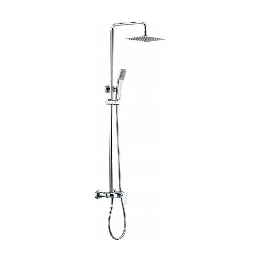 Columna de ducha fabricada en acero inoxidable con un diseño moderno Liverpool de Imex Imex
