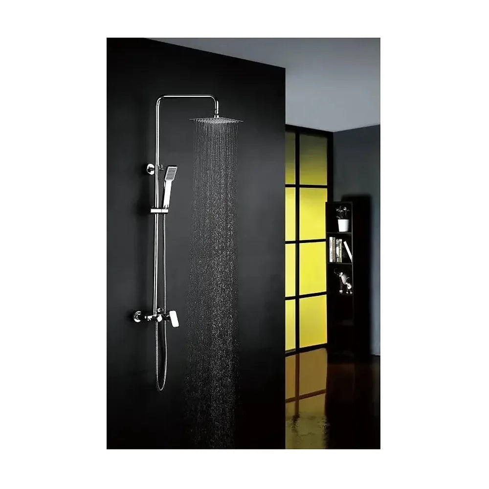 Vista principal de Columna de ducha fabricada en acero inoxidable con un diseño moderno Liverpool de Imex