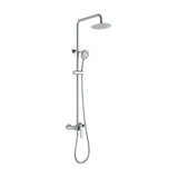 Chrome wall shower column modern design sleek finish Escocia by Imex