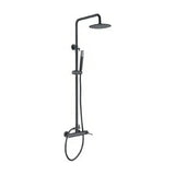 Built in wall mounted shower column modern design matte black stick Milos by Imex